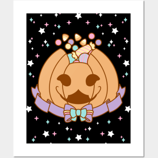 Candy Filled Halloween Cat-o-Lantern Posters and Art